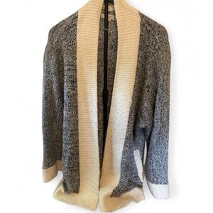 Cozy LOFT oversized open front cardigan w/ pockets